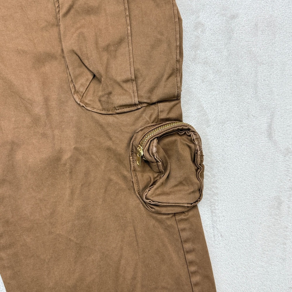 American Eagle x Tru Kolors Cargo Pants Mens 28x30 Brown Pleated Utility Pockets - Picture 9 of 13